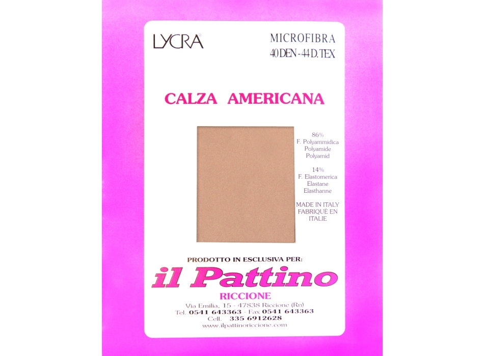 Calza Americana Originale " IL PATTINO RICCIONE "