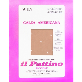 Calza Americana Originale con Strass " IL PATTINO RICCIONE "