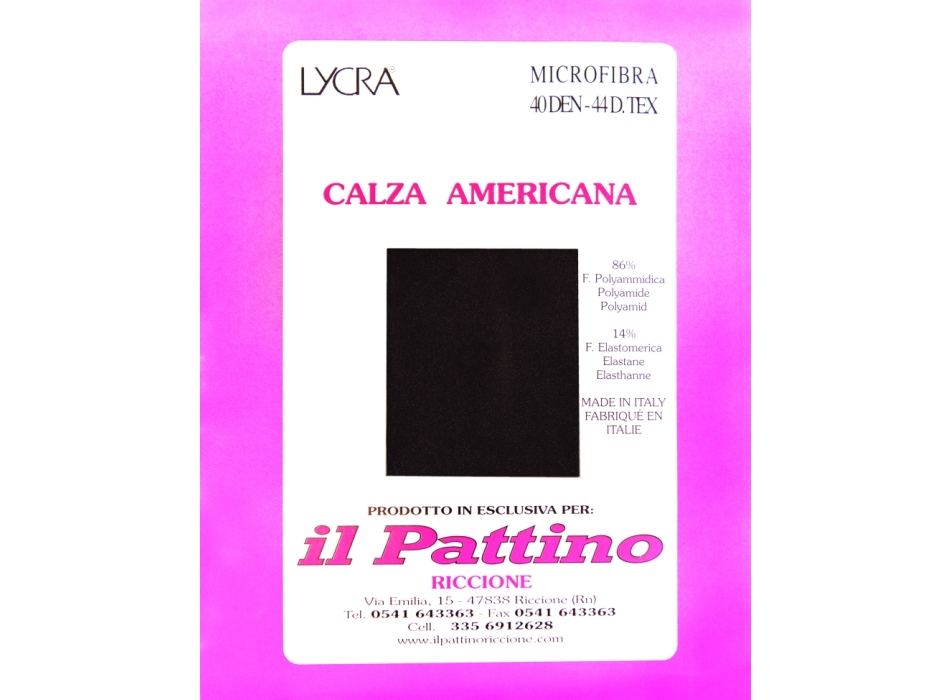 Calza Americana Originale " IL PATTINO RICCIONE "