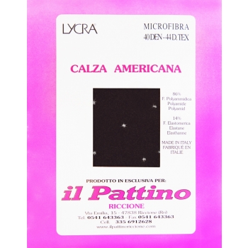 Calza Americana Originale con Strass " IL PATTINO RICCIONE "
