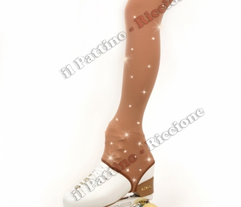 Calza Americana 50/60 DEN con Laccio e Strass" il Pattino Riccione "