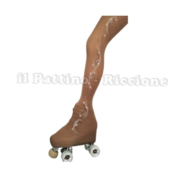 Calza americana colore naturale pattinaggio MICRO SHINE ONDA