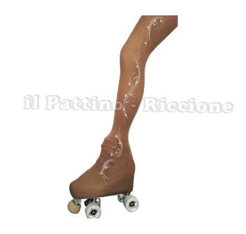 Calza americana colore naturale pattinaggio MICRO SHINE ONDA