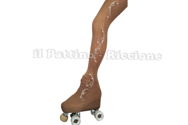Calza americana colore naturale pattinaggio MICRO SHINE ONDA