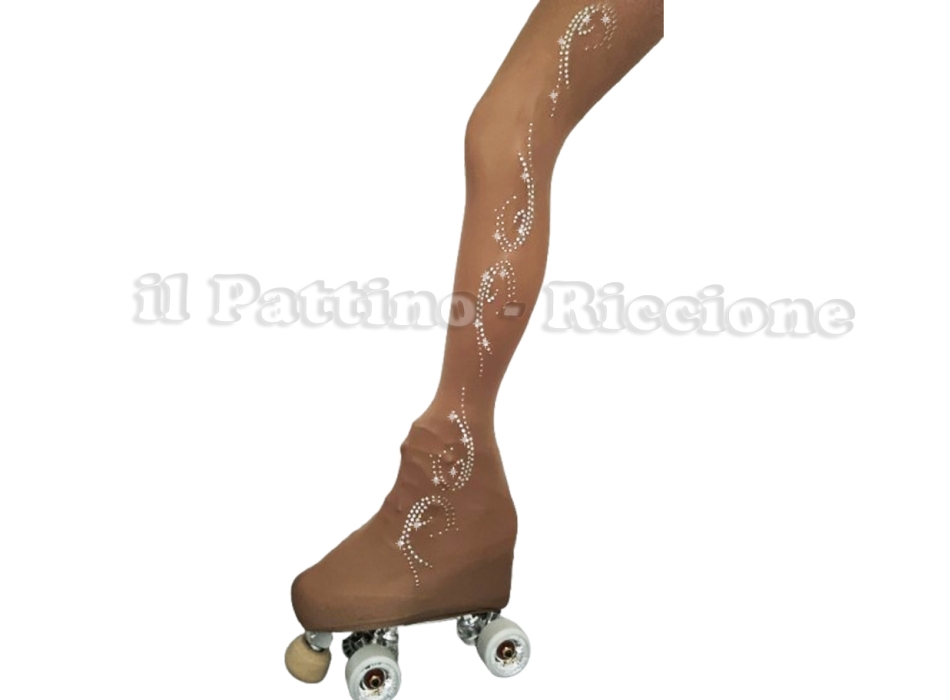 Calza americana colore naturale pattinaggio MICRO SHINE ONDA