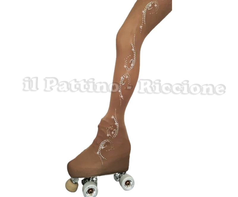 Calza americana colore naturale pattinaggio MICRO SHINE ONDA