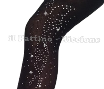Calza americana colore nero pattinaggio MICRO SHINE FARFALLA