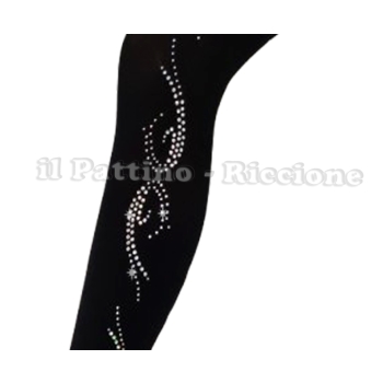 Calza americana colore nero pattinaggio MICRO SHINE ONDA