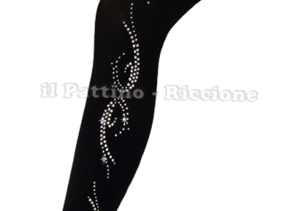 Calza americana colore nero pattinaggio MICRO SHINE ONDA
