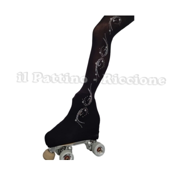 Calza americana colore nero pattinaggio MICRO SHINE ONDA
