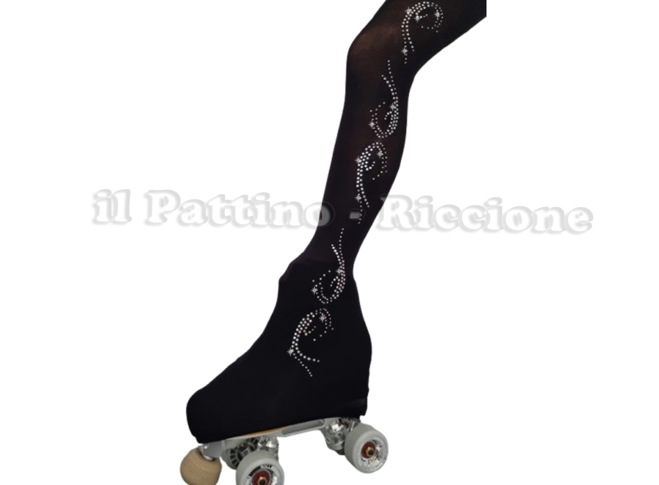Calza americana colore nero pattinaggio MICRO SHINE ONDA