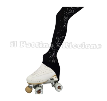 Calza Americana TACCO Colore Nera MICRO SHINE FARFALLA