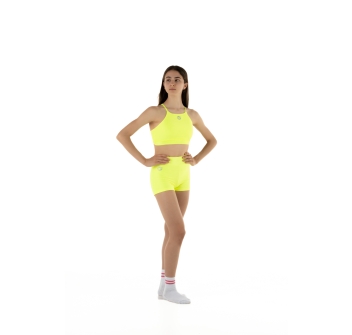 Calzoncino Shorts Wave Giallo Fluo Bambina