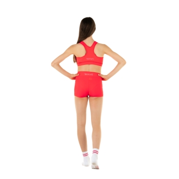 Calzoncino Shorts Wave Rosso Fluo Bambina