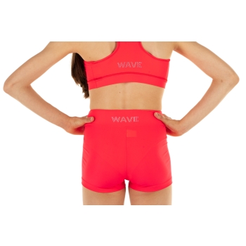 Calzoncino Shorts Wave Rosso Fluo Bambina