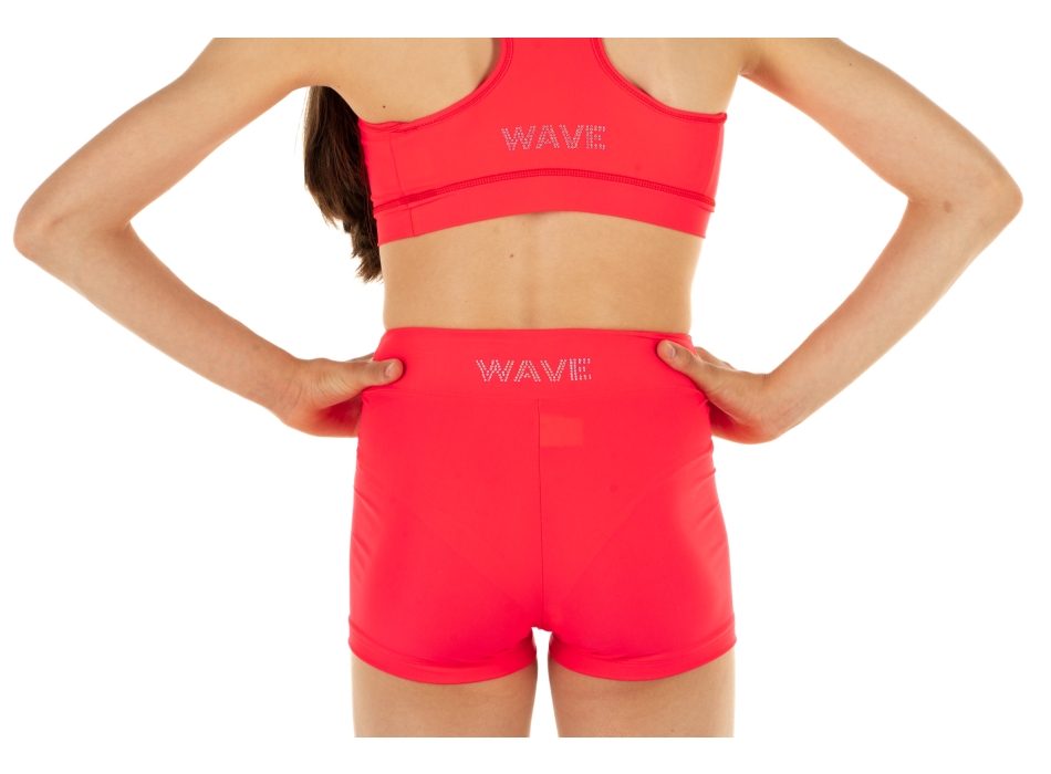 Calzoncino Shorts Wave Rosso Fluo Bambina