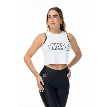 Canotta Wave con strass