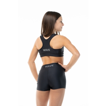 Completo sportivo bambina – Short + Top modello America colore NERO