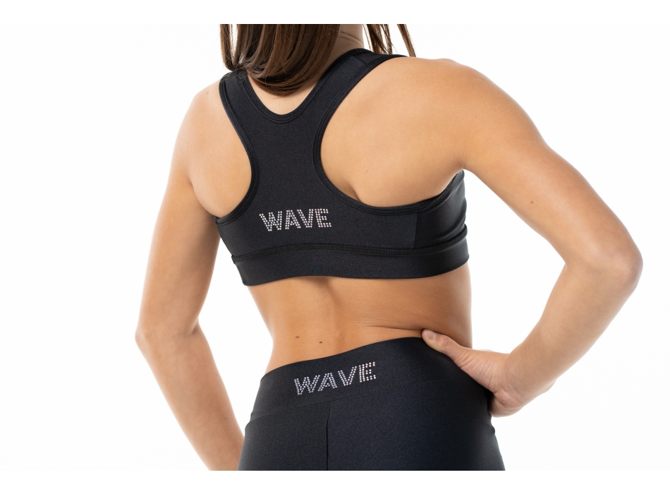 Completo sportivo bambina – Short + Top modello America colore NERO