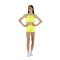 Completo sportivo bambina WAVE – Short + Top modello Asia Giallo Fluo
