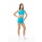 Completo sportivo bambina WAVE – Short + Top modello Asia Turchese