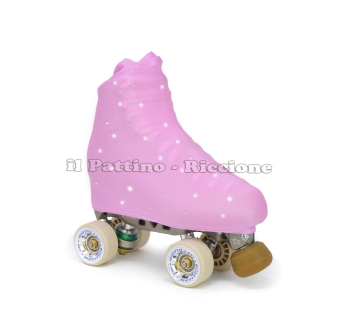 Copripattini colore lilla con Strass