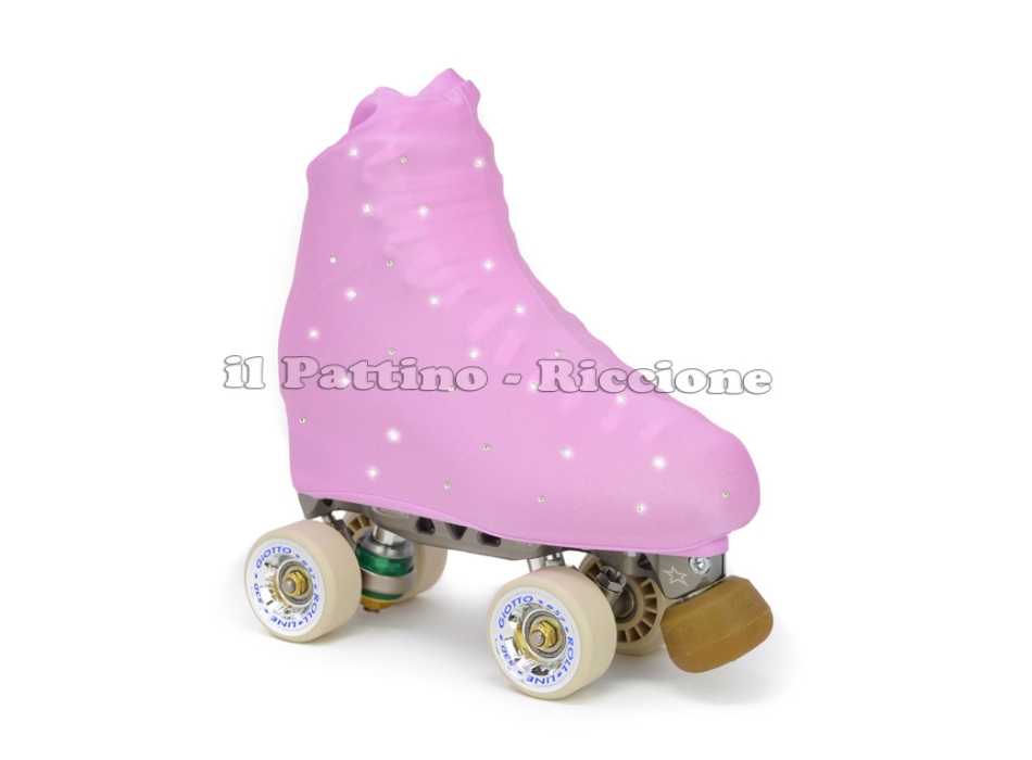 Copripattini colore lilla con Strass