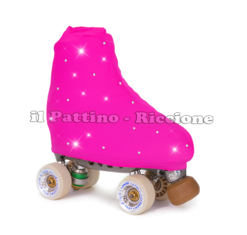 Copripattini colore lilla con Strass