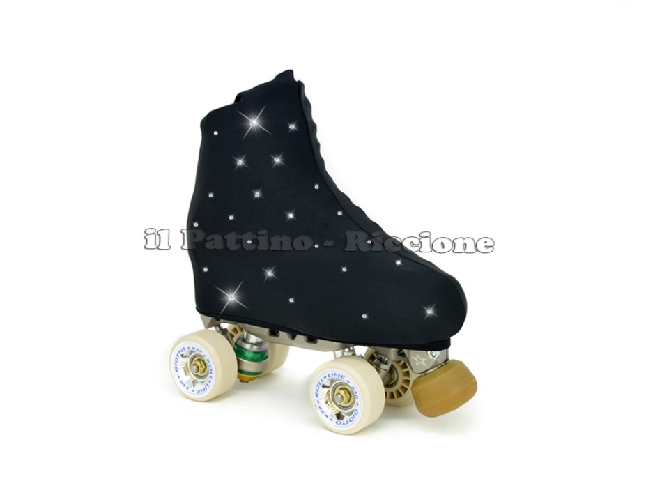 copripattini colore nero con Strass
