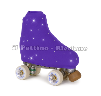 Copripattini colore Viola con Strass