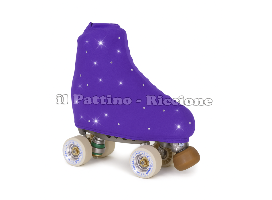 Copripattini colore Viola con Strass