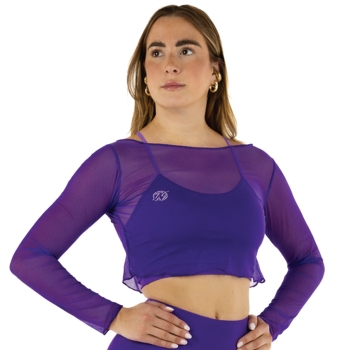 Crop Top Rete Nero