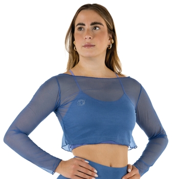 Crop Top Rete Nero