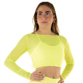 Crop Top Rete Nero