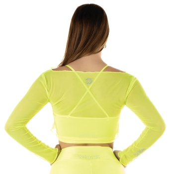 Crop Top Rete Nero