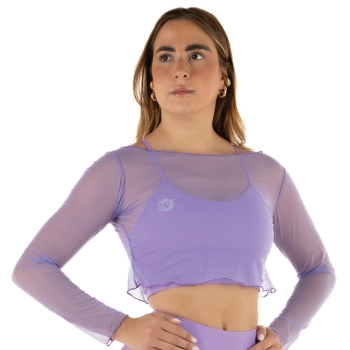 Crop Top Rete Nero