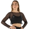 Crop Top Rete Nero