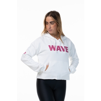 Felpa Wave Bianca Violetto