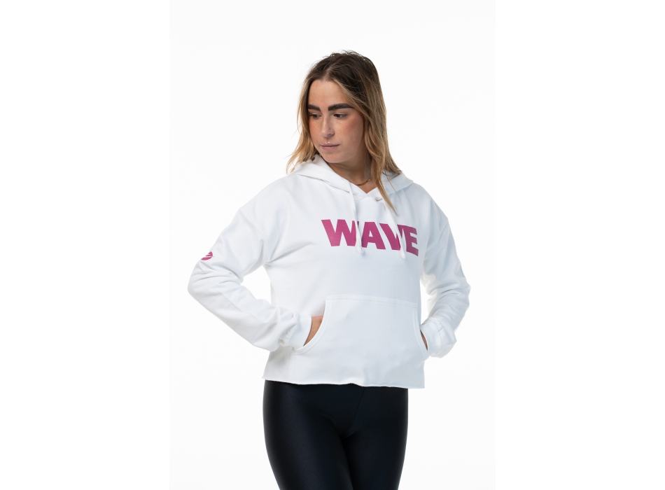 Felpa Wave Bianca Violetto