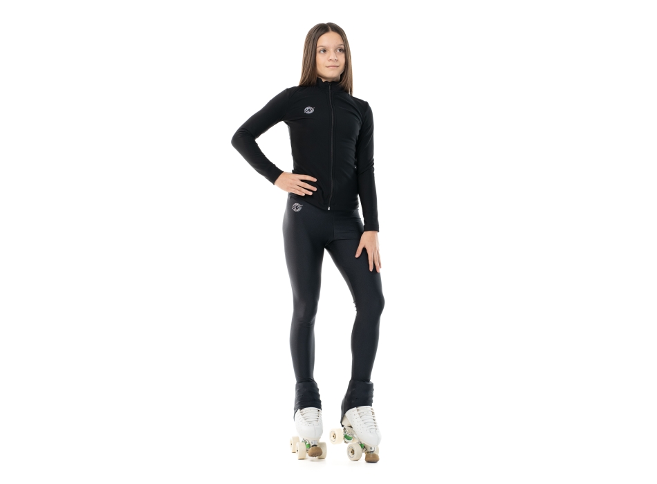 Giacca Basic in Lycra Bambina Nero