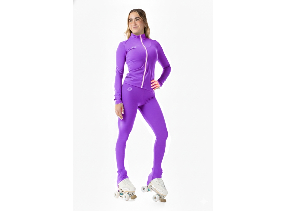 Giacca Basic in Lycra Donna Viola