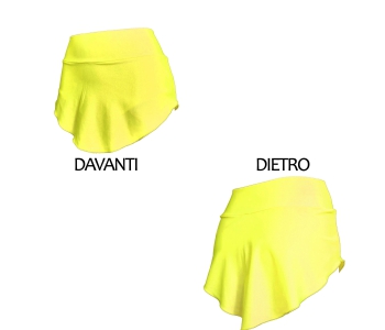 Gonnellino pattinaggio Giallo Fluo