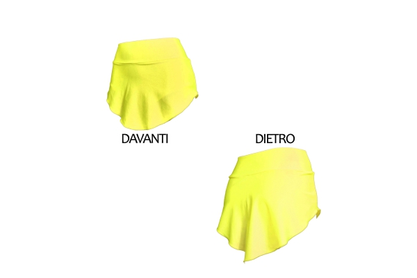 Gonnellino pattinaggio Giallo Fluo