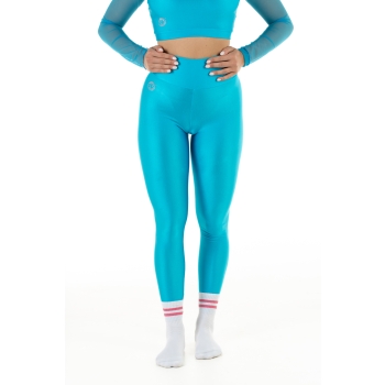 Leggings Wave Basic Fucsia Fluo Donna