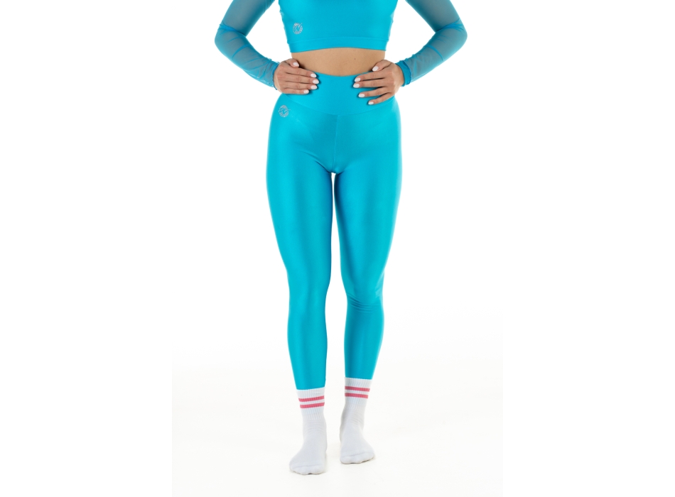 Leggings Wave Basic Fucsia Fluo Donna
