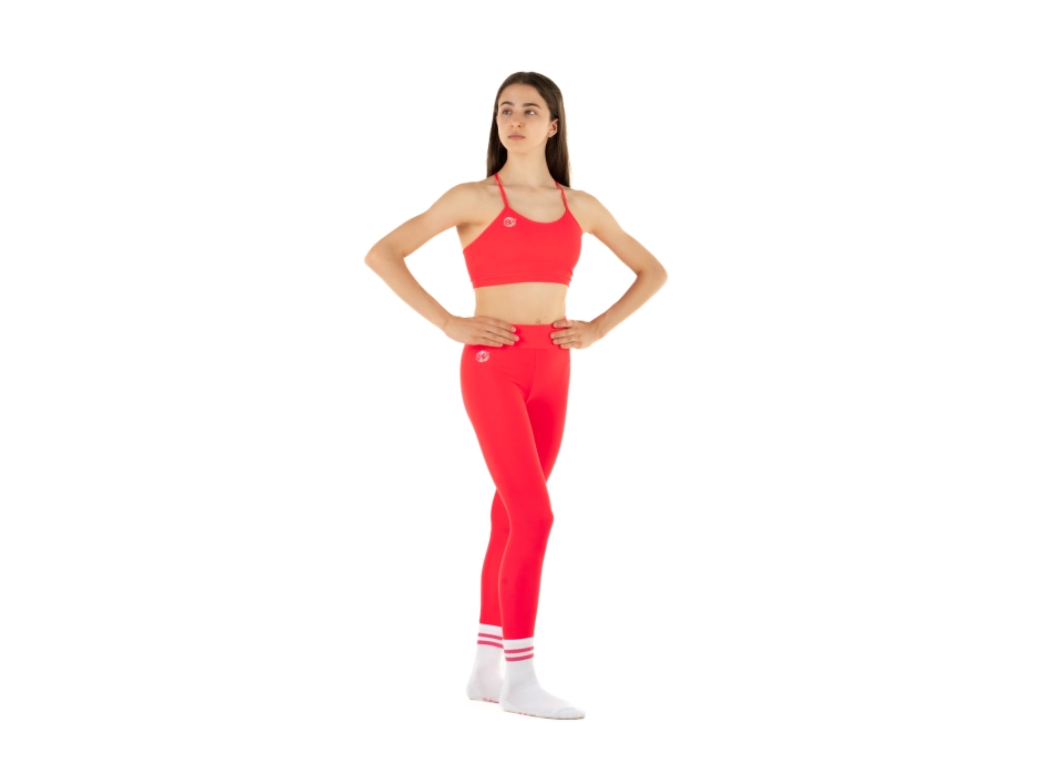 Leggings Wave Basic Nero Bambina