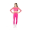 Leggings Wave Basic Fucsia Fluo Bambina