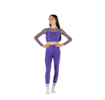 Leggings Wave Basic Turchese Bambina