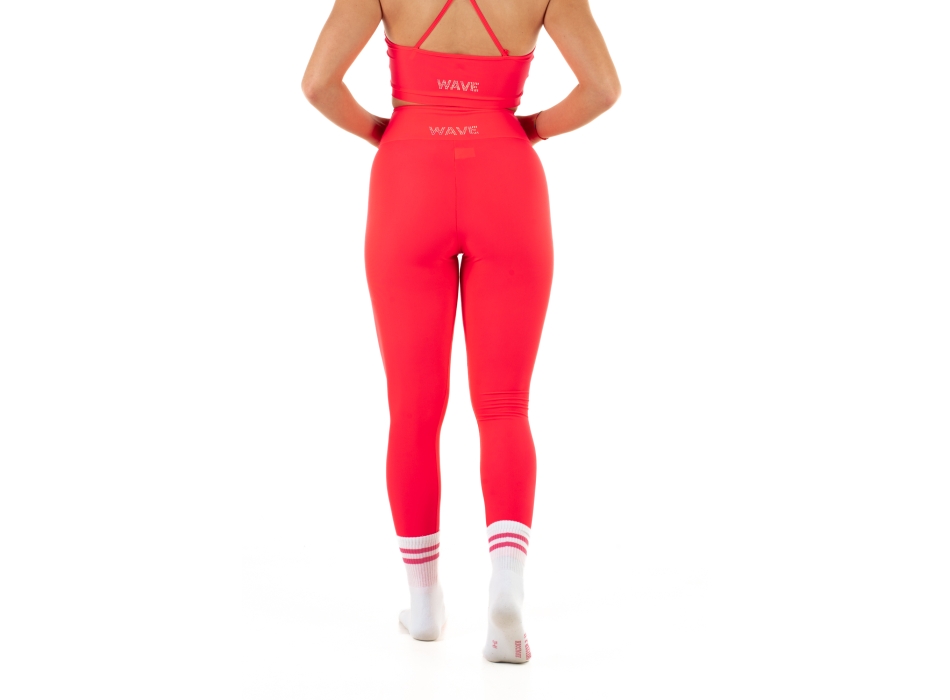 Leggings Wave Basic Verde Donna