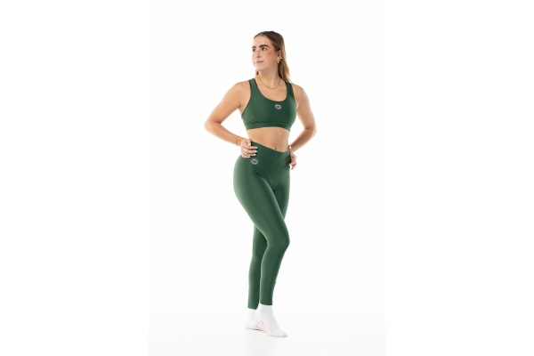 Leggings Wave Basic Verde Donna